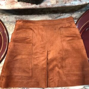 BcbgMaxazria suede skirt